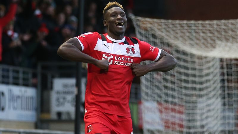 Daniel Agyei scores for Leyton Orient against Bolton Wanderers