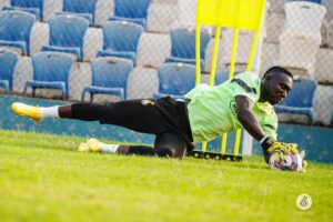 Goalkeeper Richard Ofori joins Black Stars camp, takes part in second training session