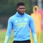 Ghanaian midfielder Thomas Partey is back in training with Arsenal