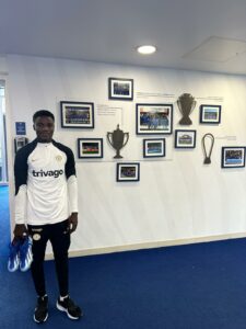 Talented Accra Lions teenager David Oduro arrives at Chelsea for trials