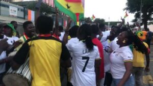 Ghanaians bussed to Ivory Coast to support Black Stars by gov’t cry of hunger, demand per diem