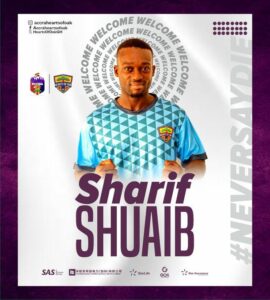 Hearts of Oak secure signing of goalkeeper Sharif Shuaib