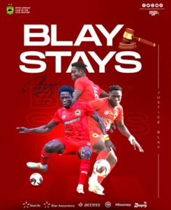 Asante Kotoko midfielder Justice Blay extends stays at club
