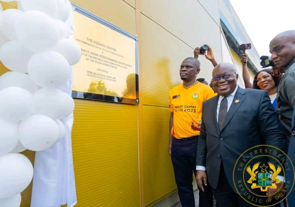 President Akufo Addo calls for monumental 13th African Games organization: Commissioning Borteyman Sports Complex sets the stage