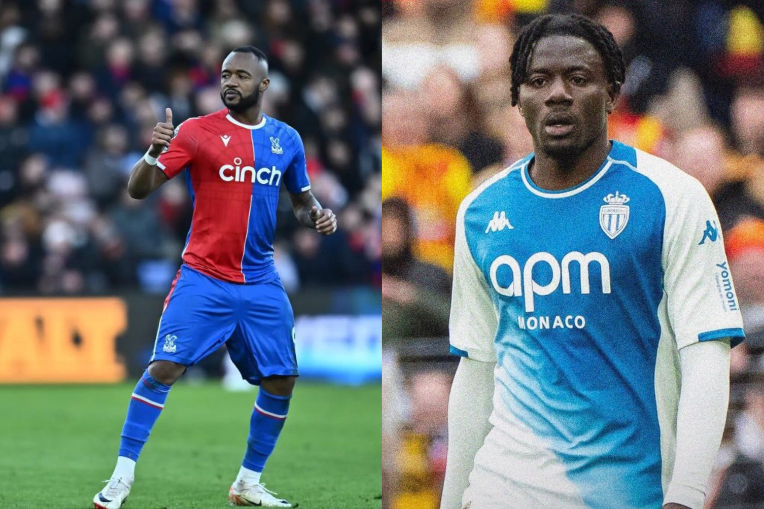 Ghanaian players abroad: Jordan Ayew stars for Crystal Palace as Mohammed Salisu assists in Monaco win