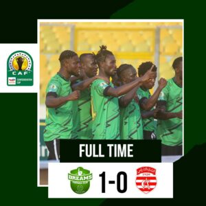CAF Confederation Cup: Dreams FC beat Club Africain 1-0 to stay top of Group C heading into last round of games