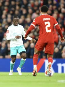 Emirates FA Cup: Ghana winger Kamaldeen Sulemana features for Southampton in defeat to Liverpool