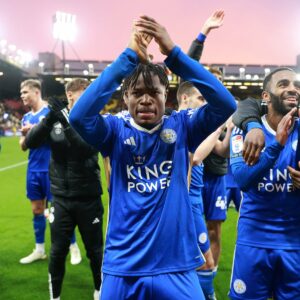 Ghana forward Fatawu Issahaku receives applause after Leicester’s win at Sunderland