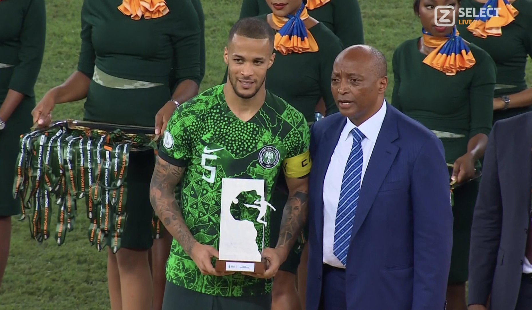 2023 Africa Cup of Nations: William Troost-Ekong named Best Player of the Tournament