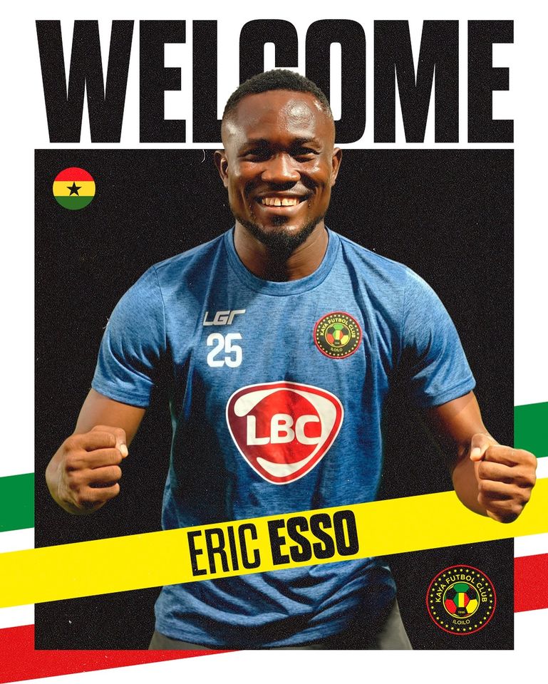 Ghanaian midfielder Eric Esso joins Filipino club Kaya FC