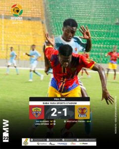 2023/24 Ghana Premier League Week 22: Hearts of Oak beat Heart of Lions 2-1 to maintain impressive form