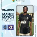 Blessing Asuman Dankwa named man of the match in Accra Lions win against Berekum Chelsea