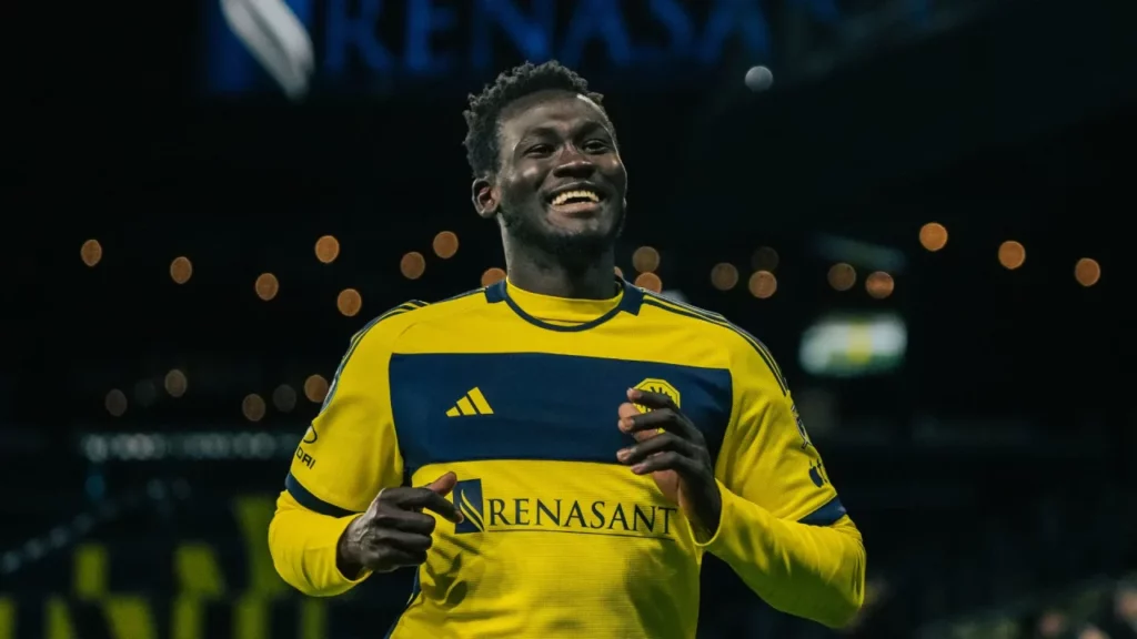 Ghanaian forward Foster Ajago shines with brace in Nashville SC debut at CONCACAF Champions Cup