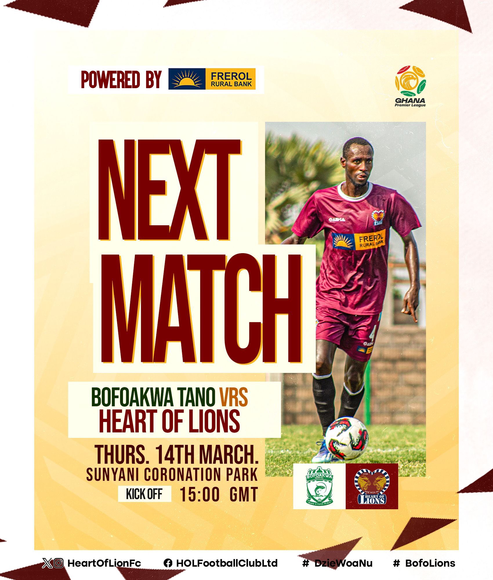 2023/24 Ghana Premier League Week 21: Bofoakwa Tano v Heart of Lions preview