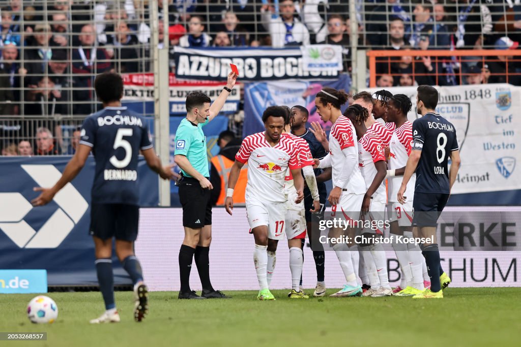 Ghanaian forward Moritz Broni Kwarteng sent off in Bochum's defeat to RB Leipzig