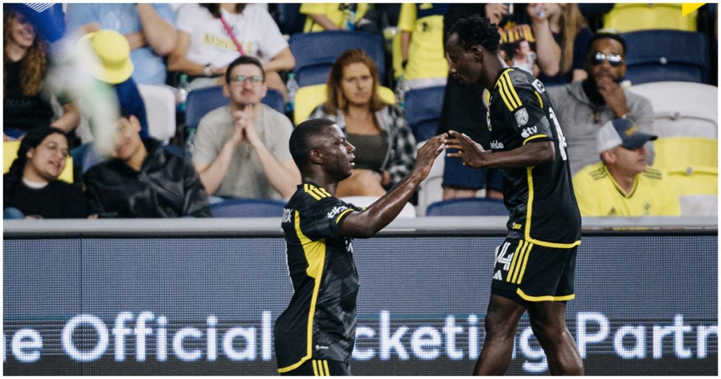 Ghana’s Yaw Yeboah assists a goal for Columbus Crew in draw at Nashville