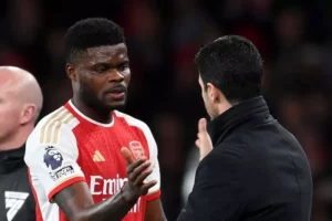 He'd better have his head here – Mikel Arteta on Thomas Partey being happy at Arsenal