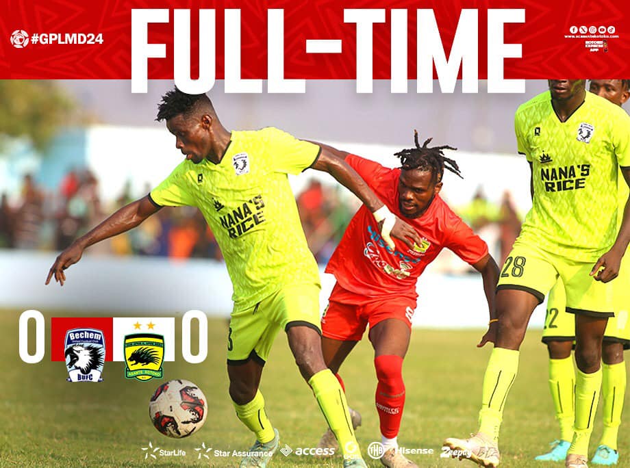 2023/24 Ghana Premier League Week 24: Match Report – Bechem United 0-0 Asante Kotoko