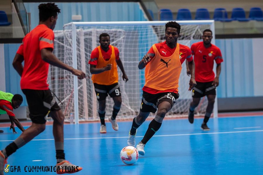 Pictures: Ghana’s Futsal National Team hold first training session at Salle Ibn Yassine in Rabat ahead of Futsal Africa Cup of Nations opener