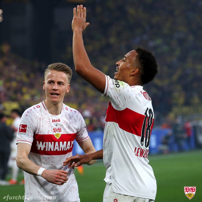 Ghanaian forward Jamie Leweling shares excitement after scoring to inspire Stuttgart to victory