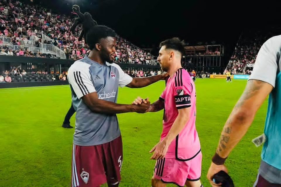 Ghana’s Lalas Abubakar meets Messi after Colorado Rapids’ draw with Inter Miami