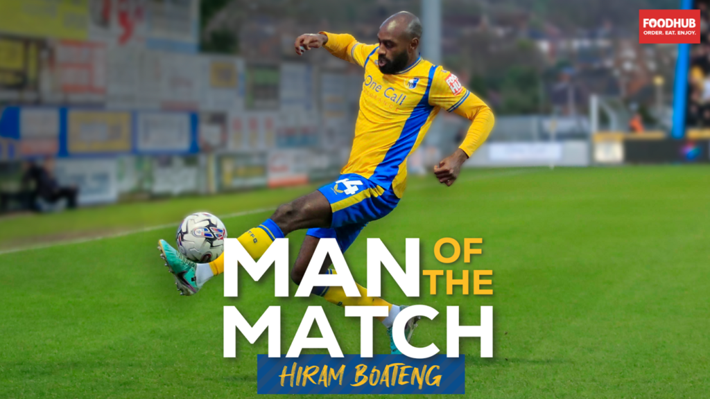 Hiram Boateng named Man of the Match in Mansfield Town's victory over Forest Green