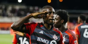 Ghanaian forward Prince Osei Owusu scores winning goal for Toronto FC against Orlando City