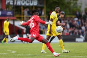 Ghanaian goalie Razak Abalora shares excitement after helping CS Petrocub to snatch win over former club Sheriff Tiraspol