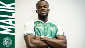 Ghanaian striker Malik Abubakari scores for Viborg FF in 1-1 draw with Vejle BK