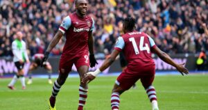 Mohammed Kudus grabs assist as West Ham fight back to dent Liverpool's title hopes
