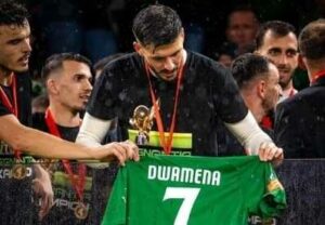 Albanian club KF Egnatia​​​​​​ pay tribute to Raphael Dwamena after winning league