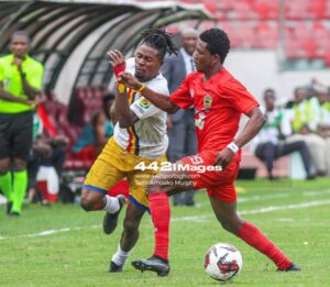 Hearts of Oak defender Michael Ampadu reacts to disappointing defeat to Asante Kotoko