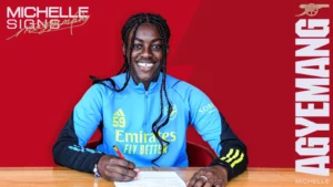 Ghanaian forward Michelle Agyemang signs professional contract with Arsenal