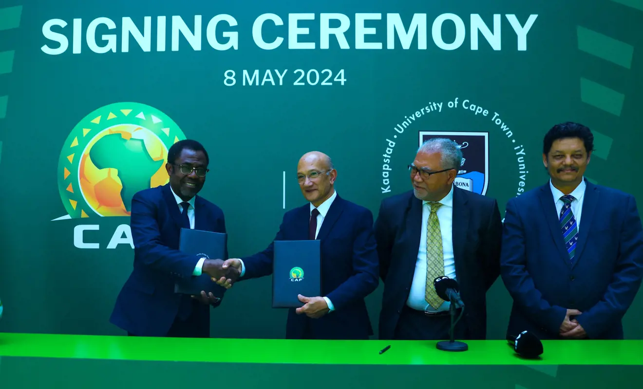 CAF and University of Cape Town sign partnership to elevate capacity of African football administrators