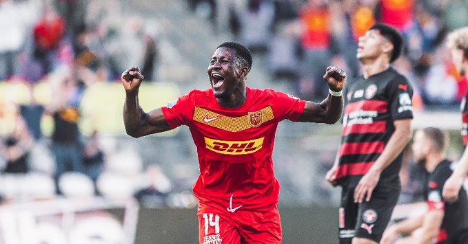 VIDEO: Ghana youngster Ibrahim Osman on target as FC Nordsjaelland share spoils with Midtjylland in 6-goal thriller