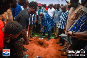 Dr Bawumia cuts sod for construction of Gambaga Sports Complex