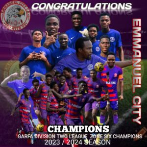 Emmanuel City crowned champions of GARFA Division Two Zone 6 League