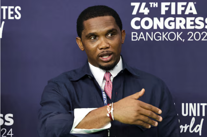 Cameroon federation president Eto’o and coach in angry exchange