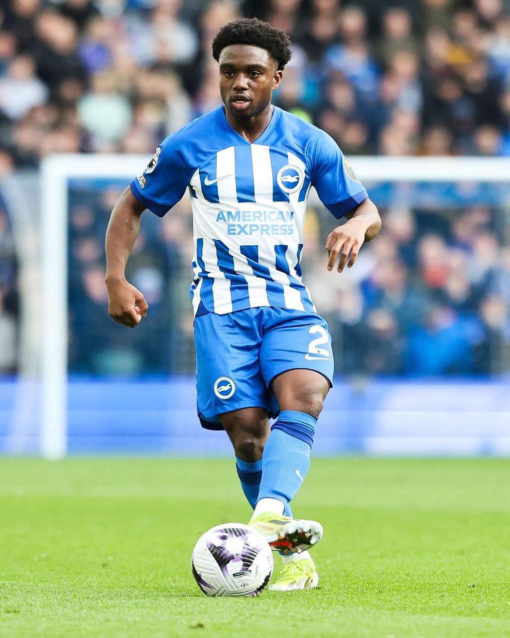 Tariq Lamptey reacts to making a century of appearances for Brighton