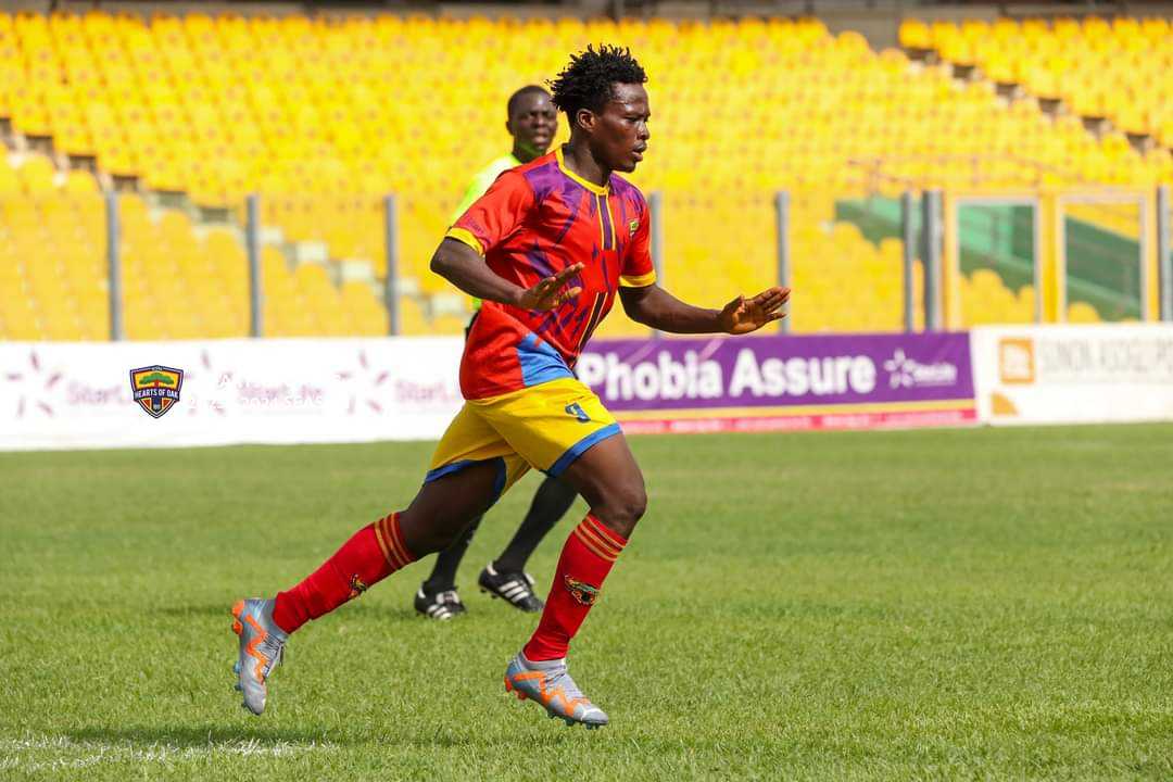 Hearts of Oak youngster Hamza Issah now GPL joint top scorer after scoring against Berekum Chelsea