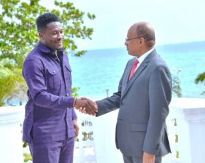 Ghana legend Asamoah Gyan discusses sports, youth empowerment with President of Zanzibar