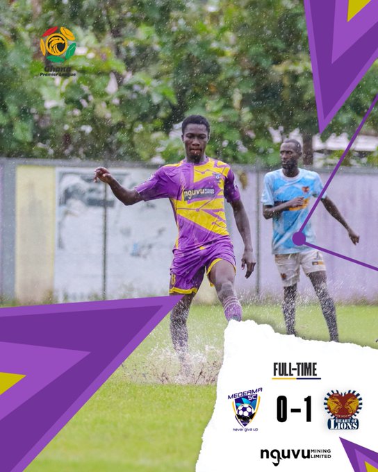 2023/24 Ghana Premier League: Week 32 Match Report – Heart of Lions leave it late to stun Medeama