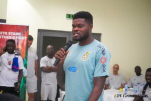 We want good stadia to play better football – Thomas Partey boldly tells Ghana’s veep Dr Bawumia