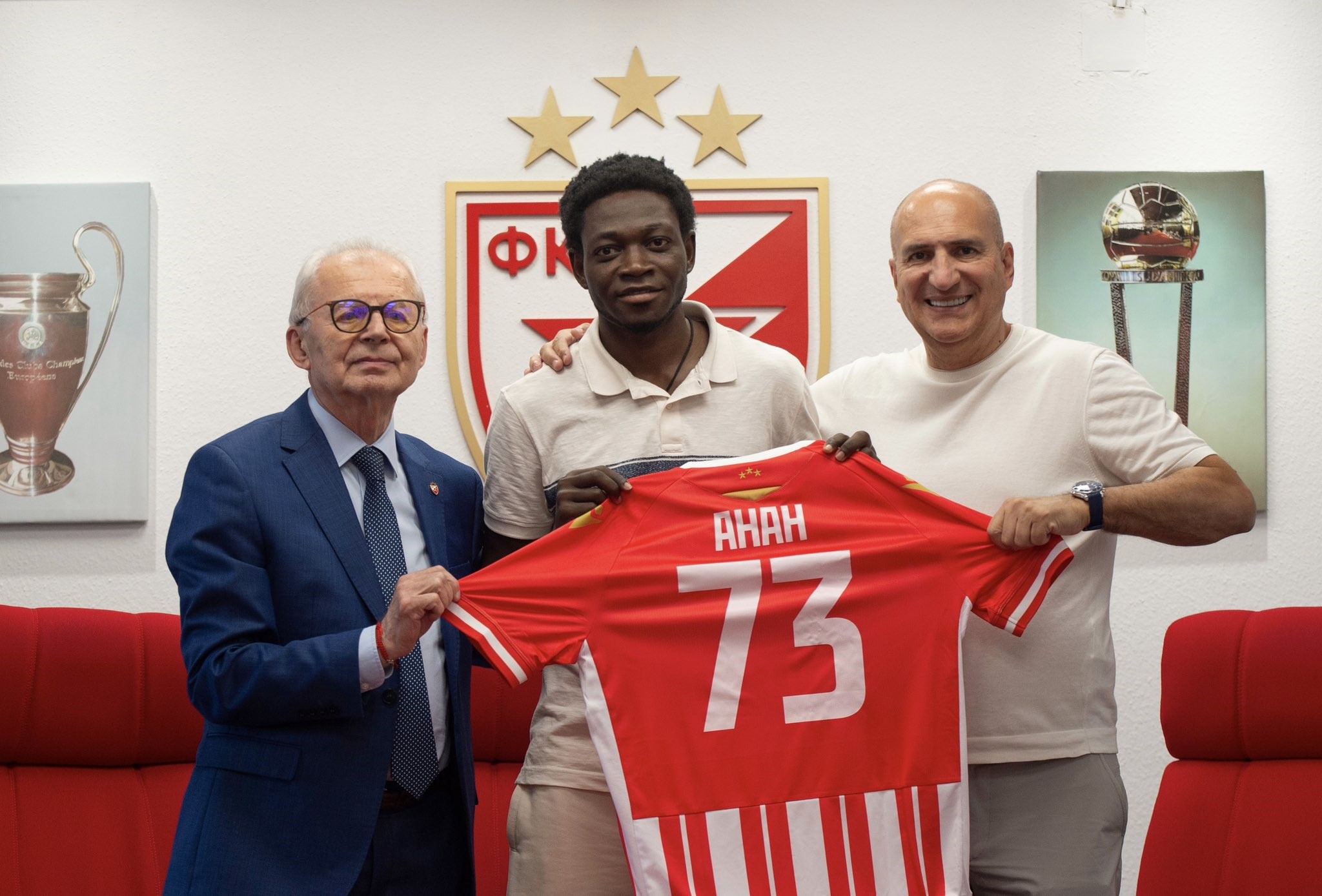 Red Star Belgrade unveils new signing Ebenezer Annan