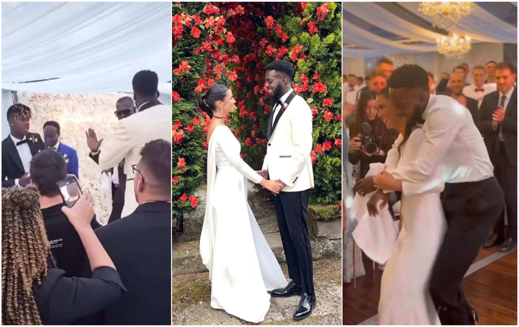 VIDEO: Iñaki Williams and wife dance to Omah Lay’s “soso” at their wedding