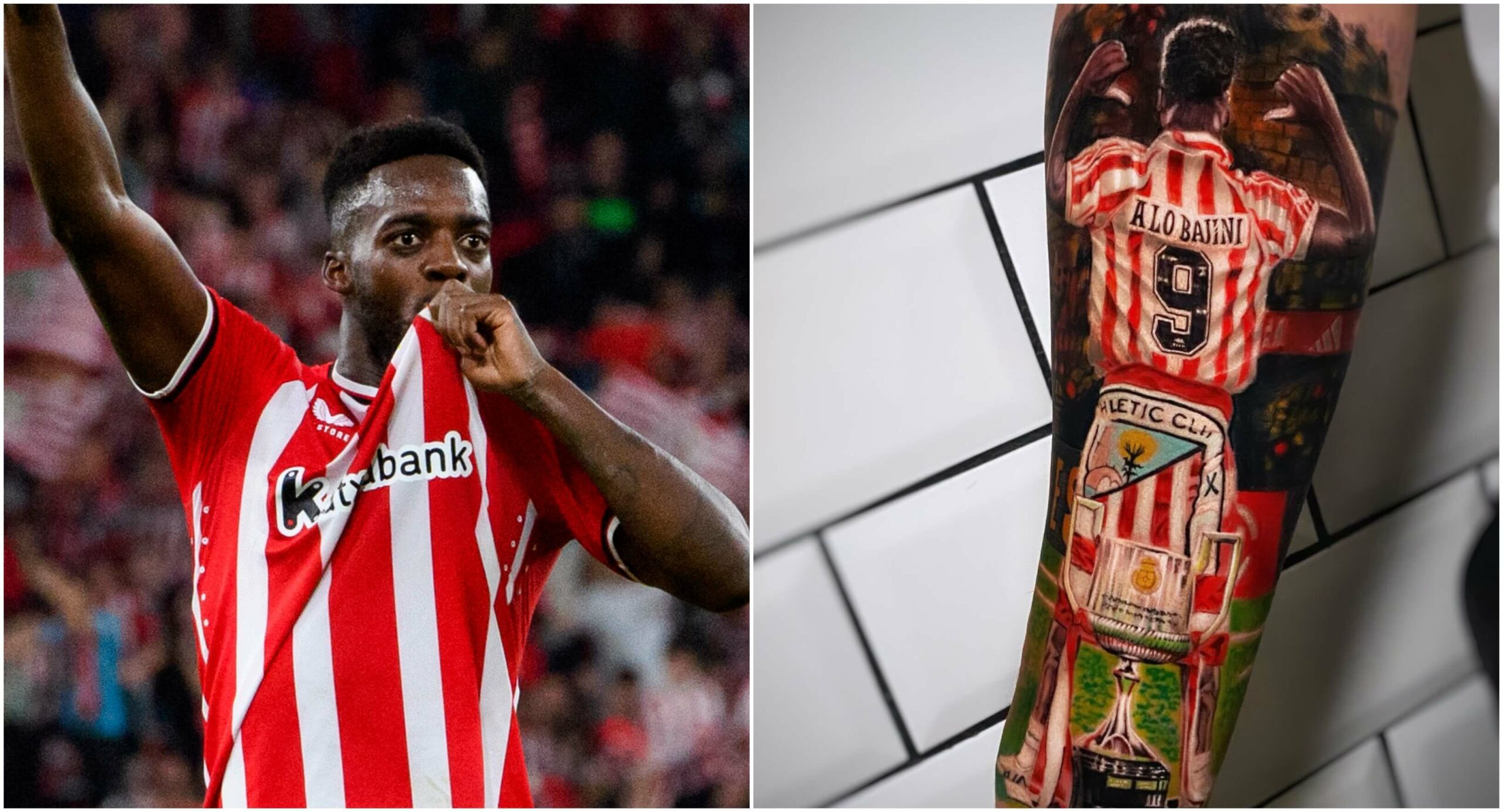 ‘Incredibly well done’ - Inaki Williams praises Athletic Club fan for tattooing him on his skin
