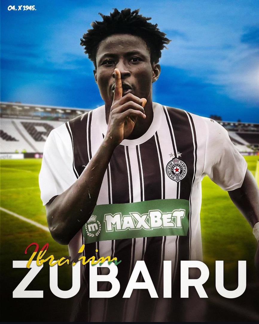 Ghana’s Ibrahim Zubairu passes medical to sign for Partizan Belgrade