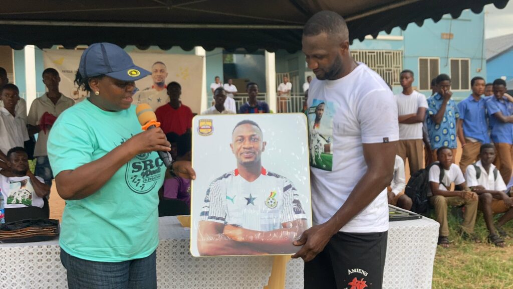 Ghana defender Nicholas Opoku gives back to alma mater Juaben SHS