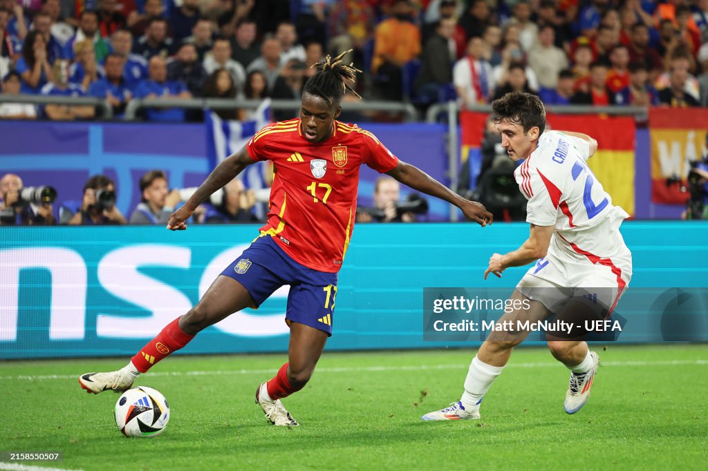 My most complete performance, says Nico Williams after Spain's victory against Italy