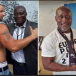 Frankfurt fan tattoos name and jersey number of club legend Tony Yeboah on his back